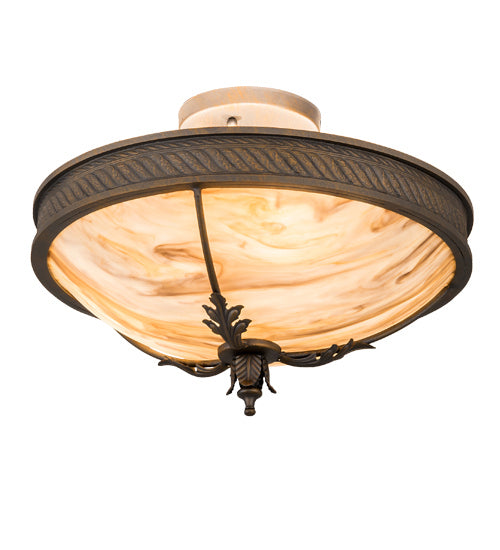 Three Light Semi-Flushmount