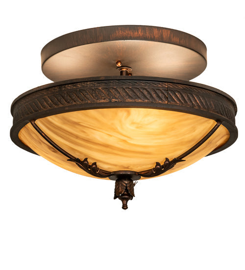 Three Light Semi-Flushmount