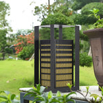 Square Lantern Shaped Led Black Pathway Lights