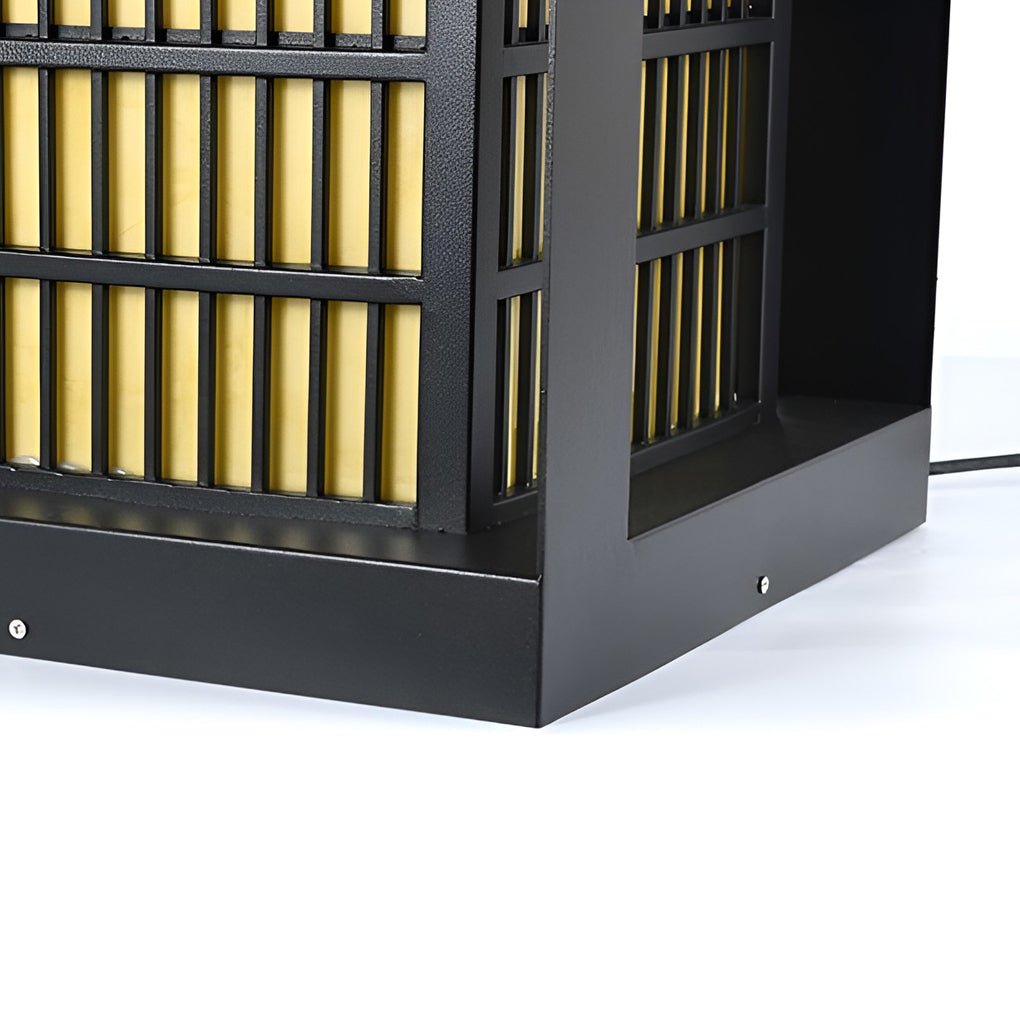 Square Lantern Shaped Led Black Pathway Lights