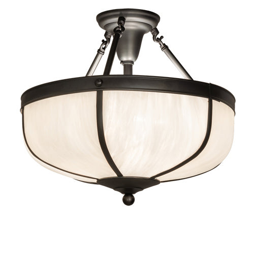 Three Light Semi-Flushmount