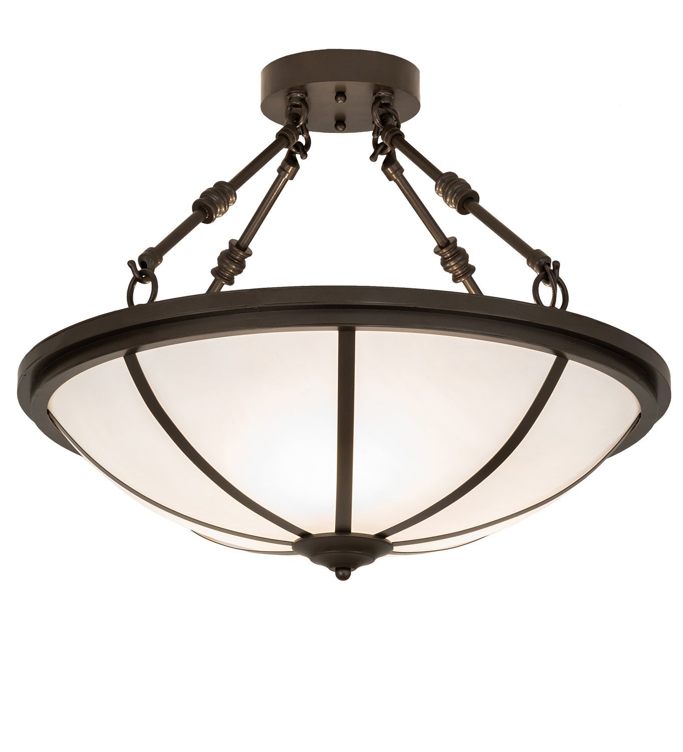 Three Light Semi-Flushmount
