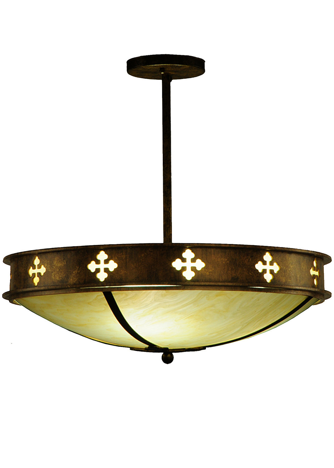 Three Light Semi-Flushmount
