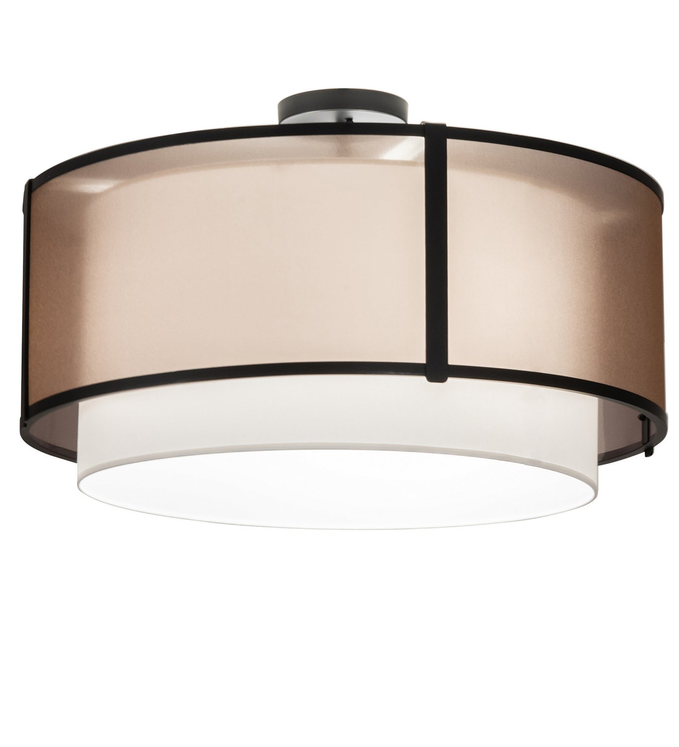 Three Light Semi-Flushmount