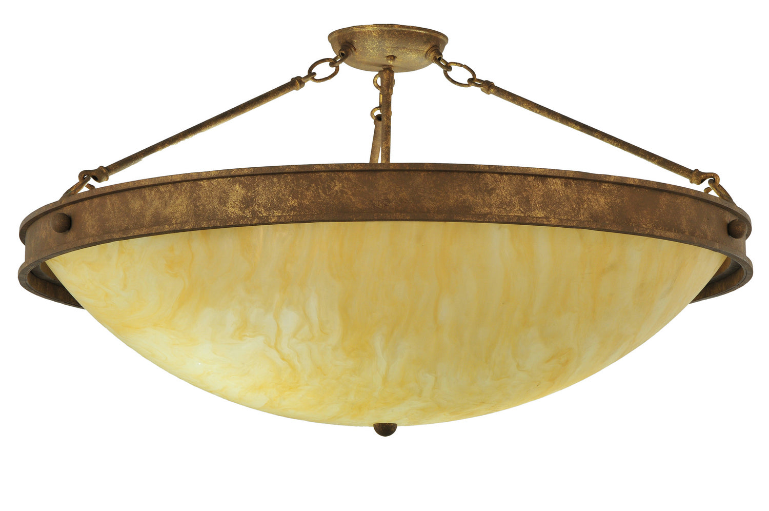 Two Light Semi-Flushmount