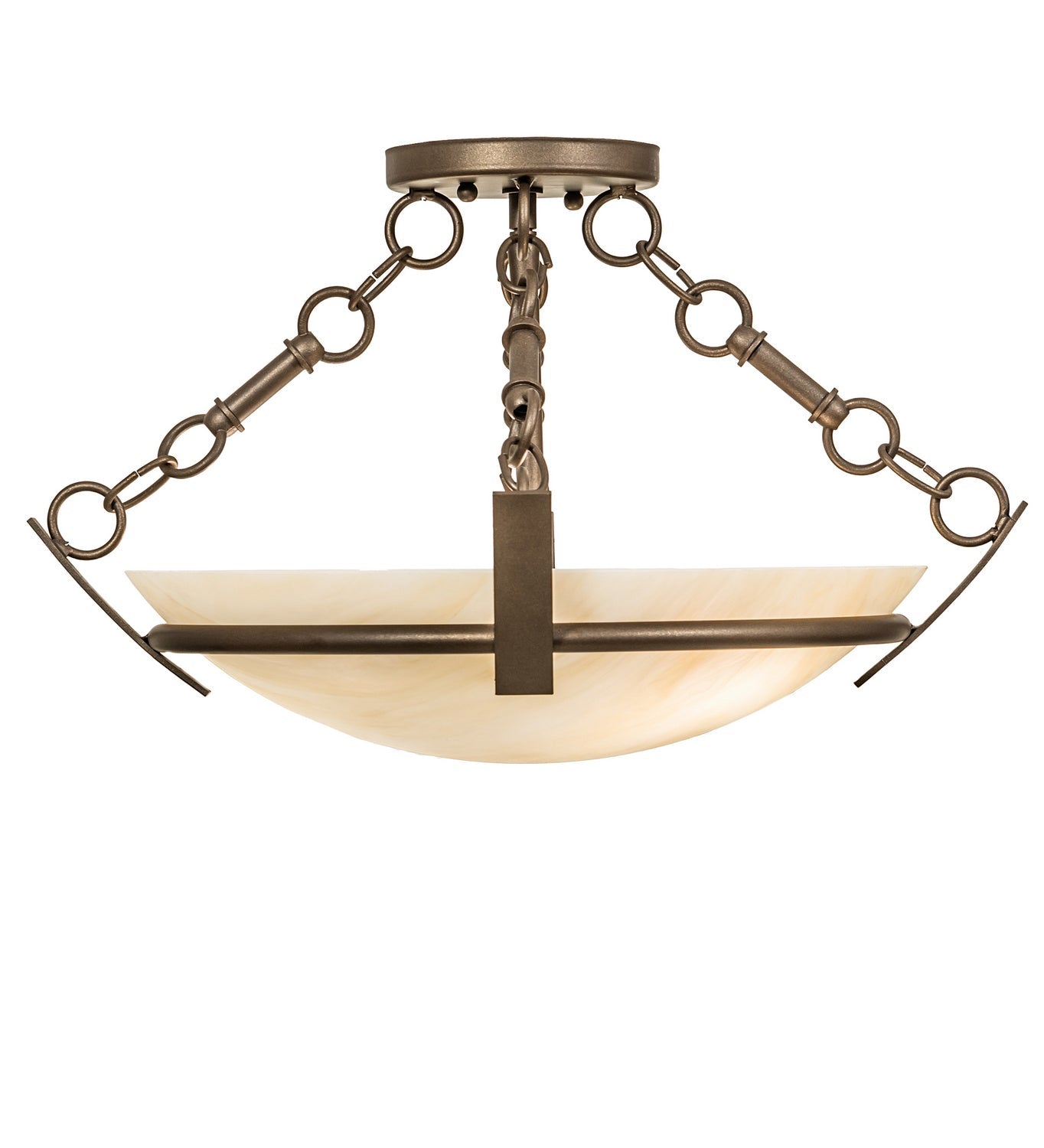 Two Light Semi-Flushmount