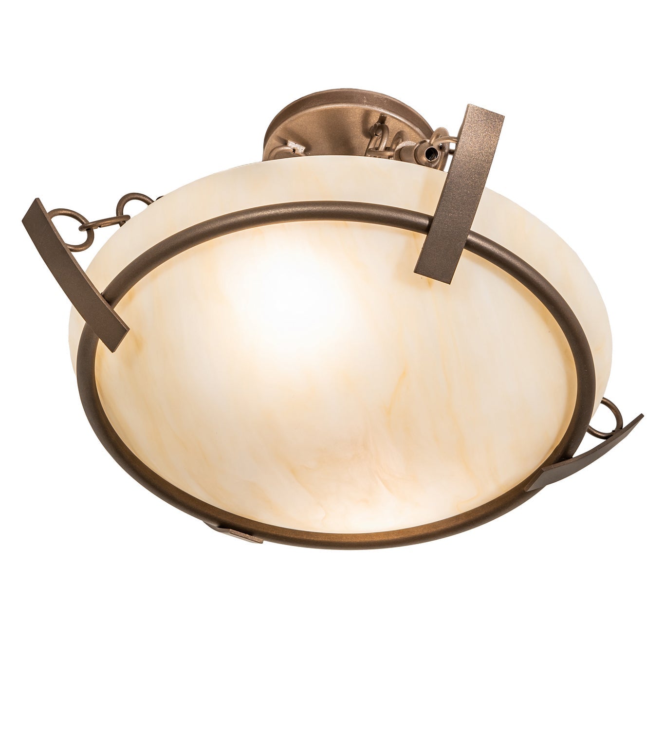 Two Light Semi-Flushmount