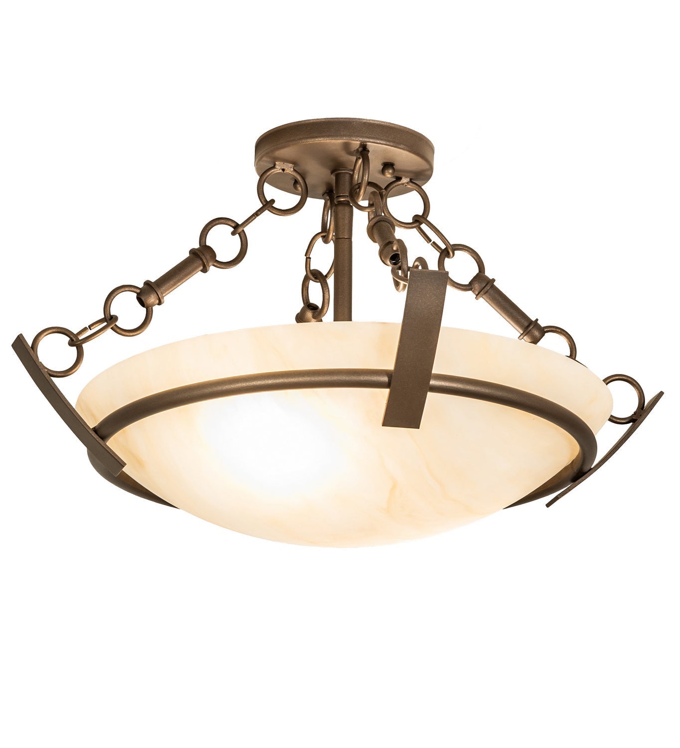 Two Light Semi-Flushmount