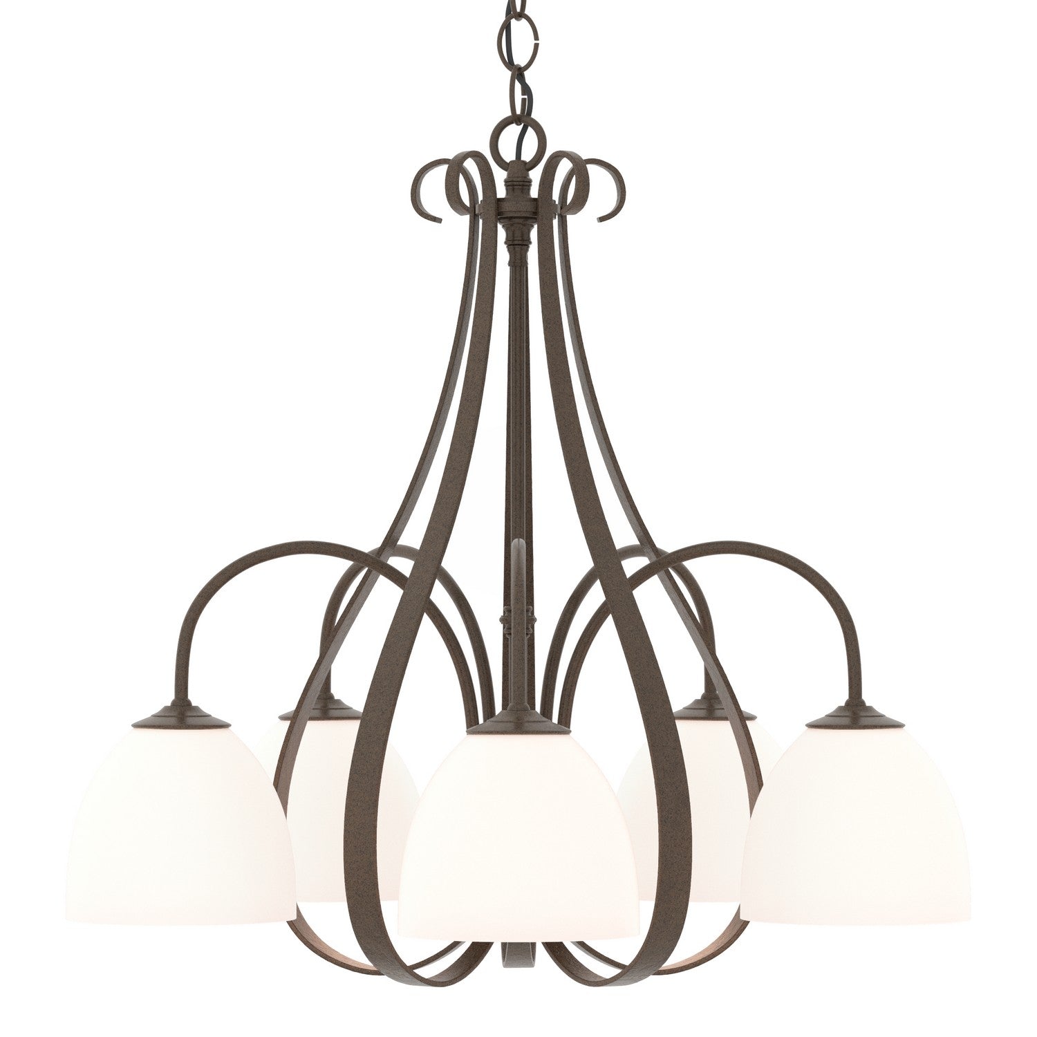 Sweeping Taper Five Light Chandelier