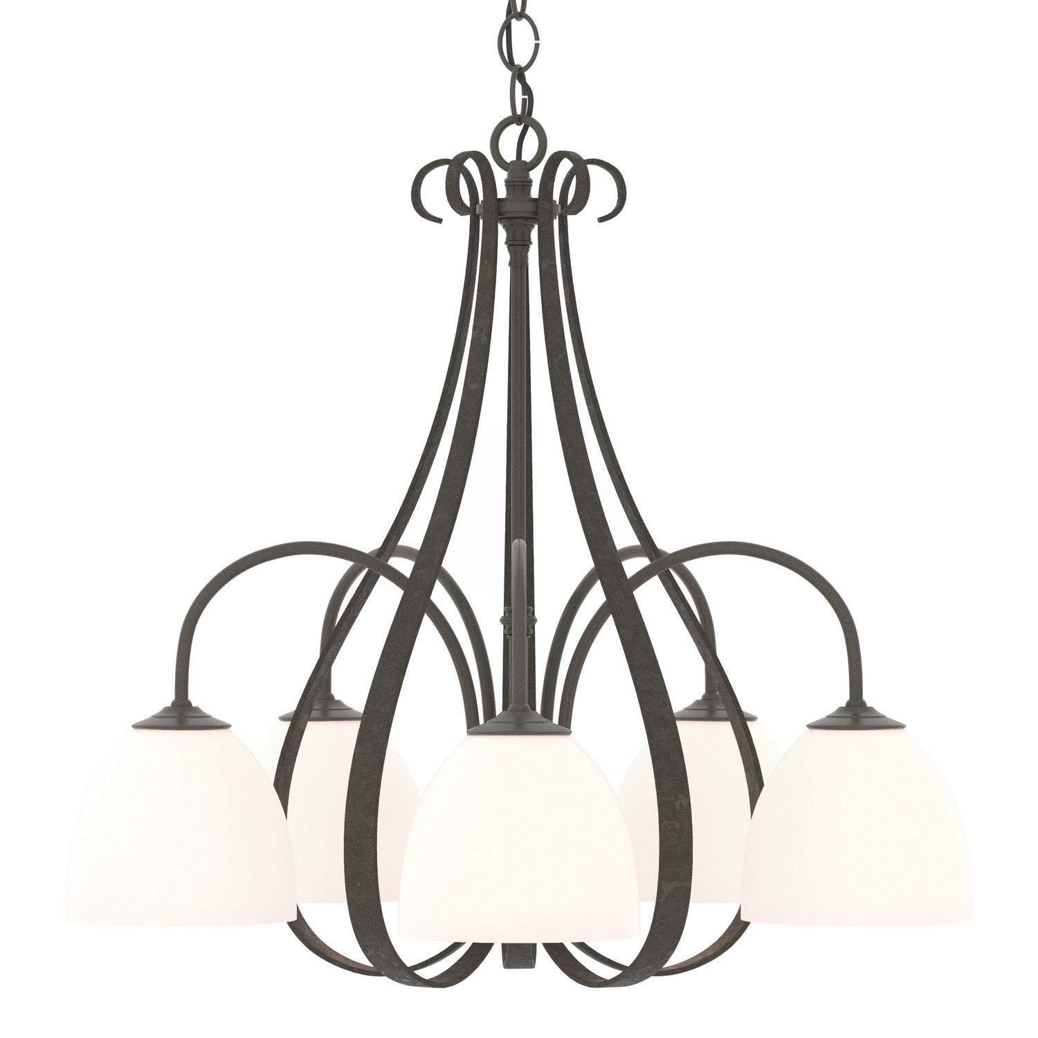 Sweeping Taper Five Light Chandelier