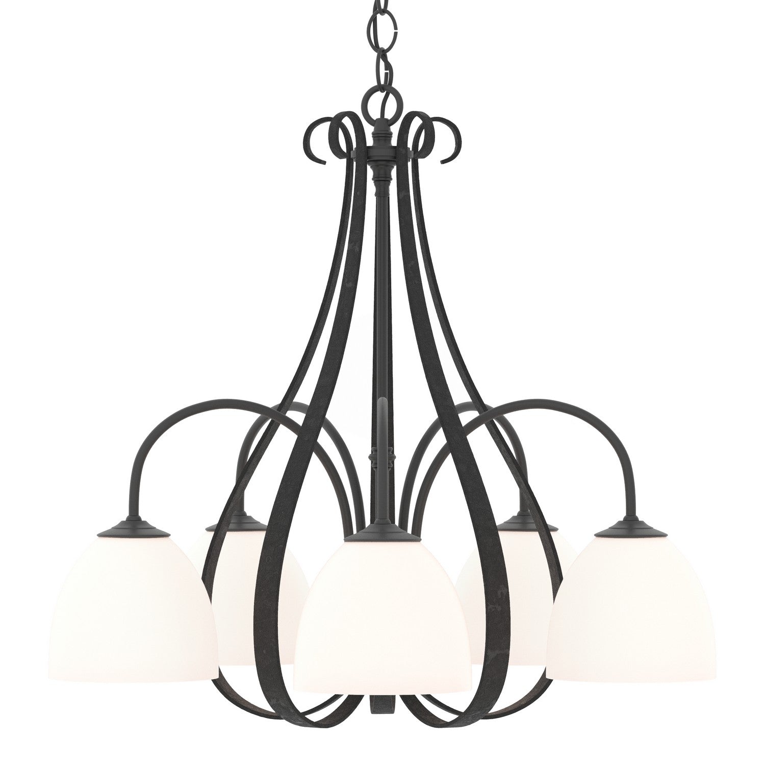 Sweeping Taper Five Light Chandelier