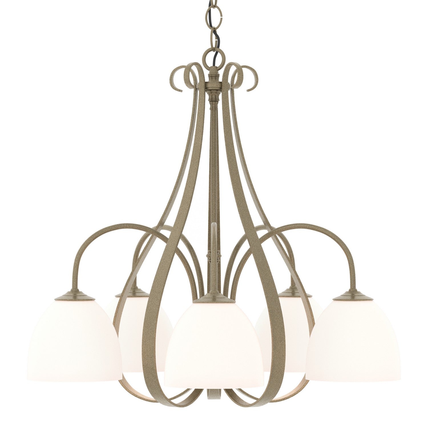Sweeping Taper Five Light Chandelier