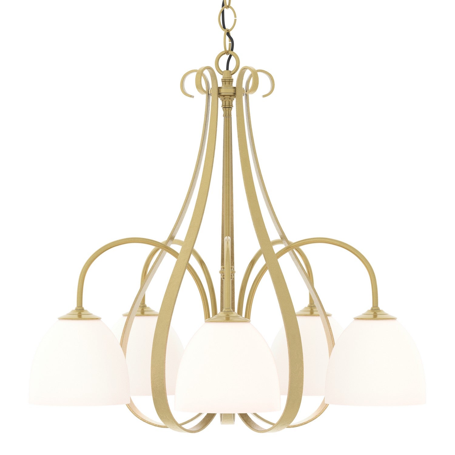 Sweeping Taper Five Light Chandelier