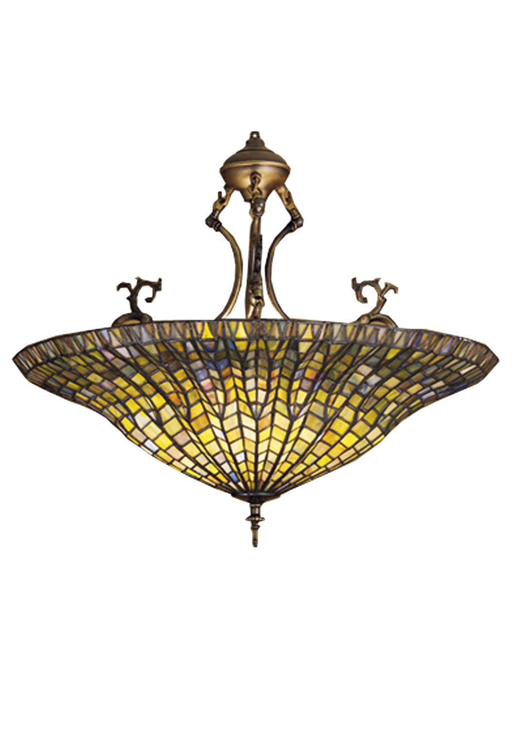 Three Light Inverted Pendant
