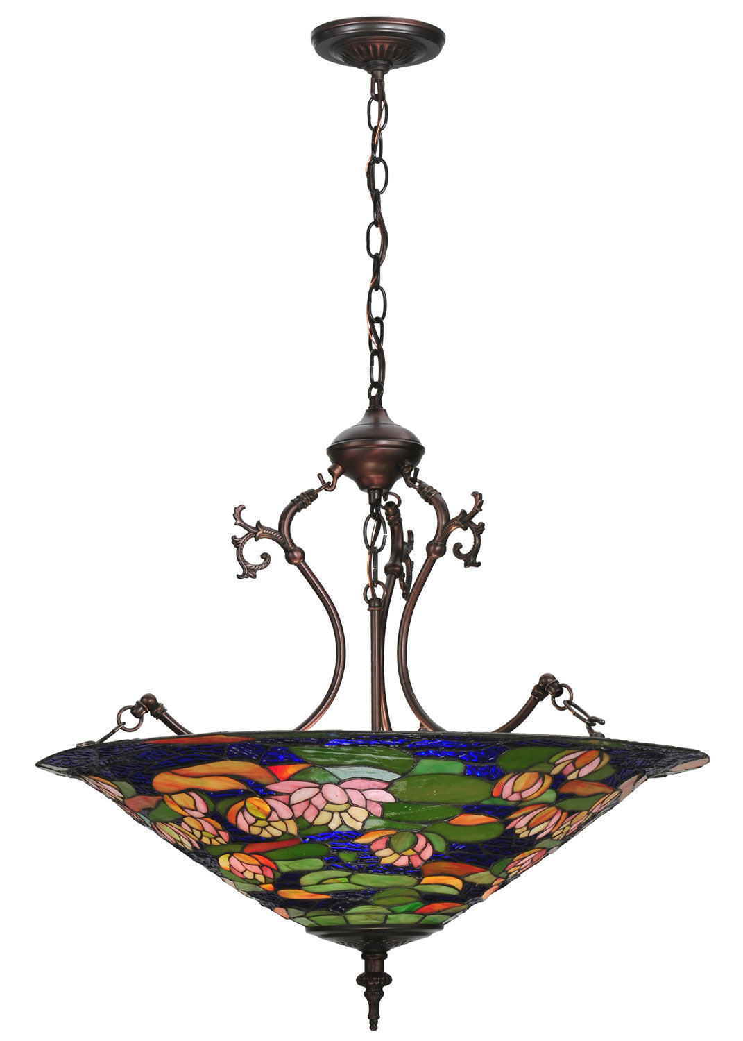 Three Light Inverted Pendant