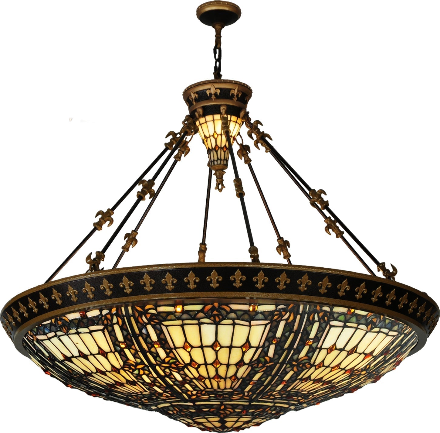 Six Light Inverted Pendant