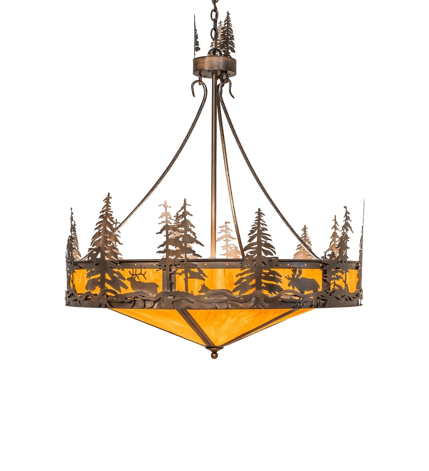 Wildlife At Dusk 12 Light Pendant