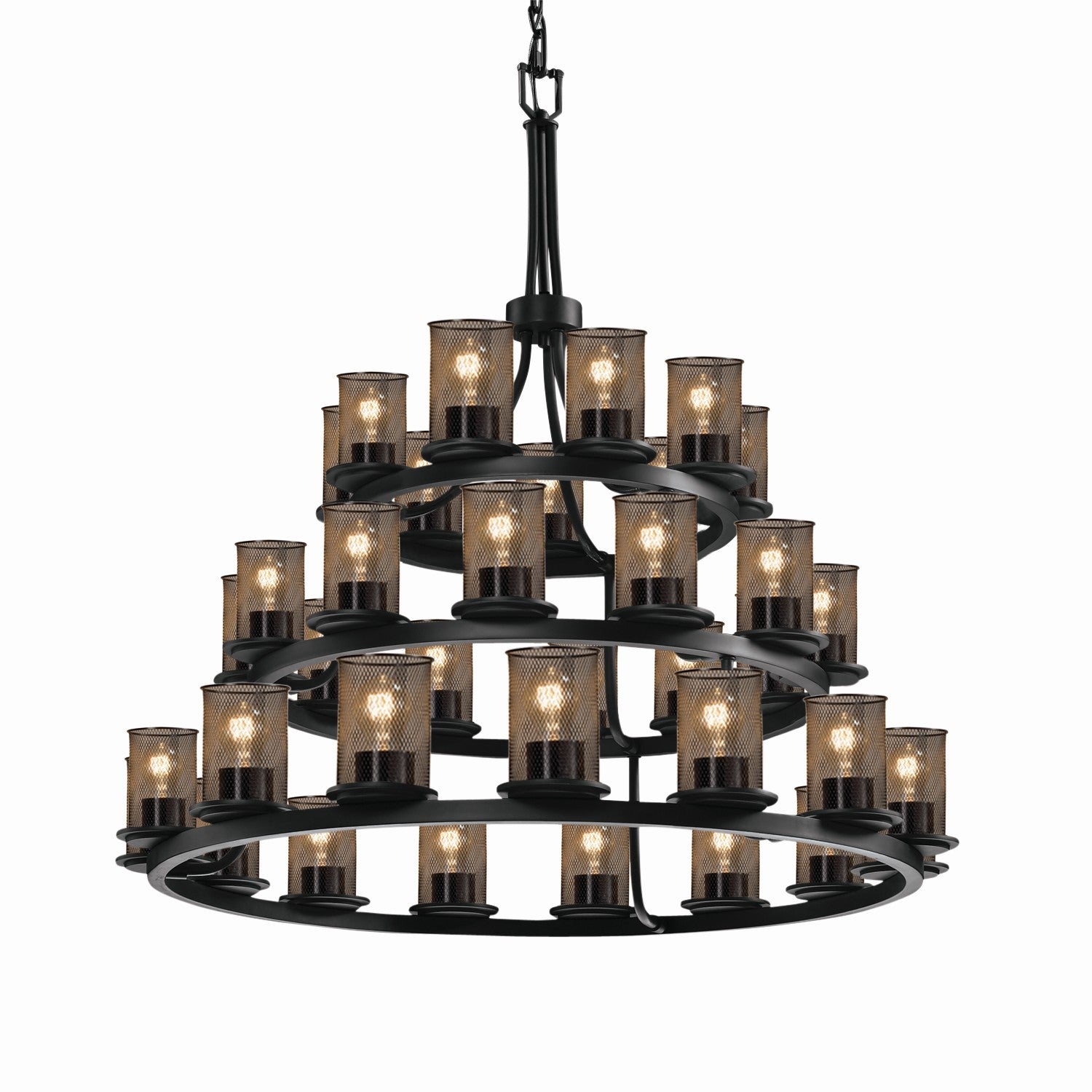 Wire Mesh 36 Light Chandelier