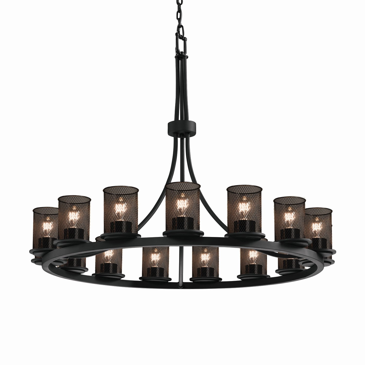 Wire Mesh 15 Light Chandelier