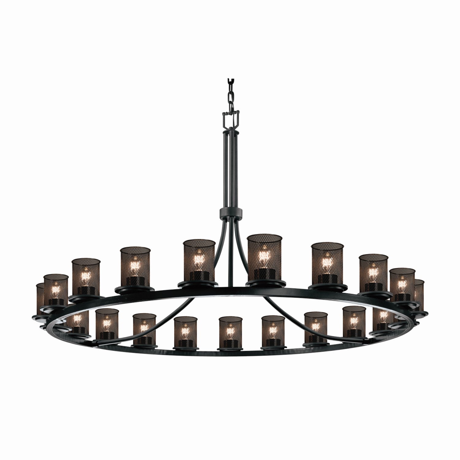 Wire Mesh 21 Light Chandelier