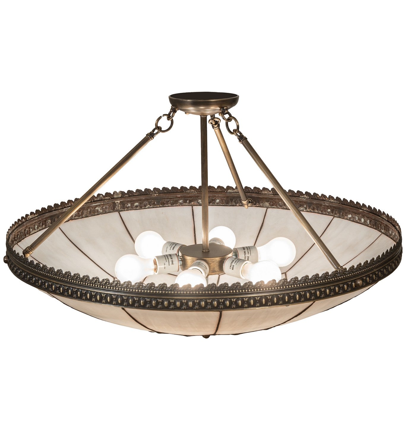 Vincent Six Light Semi-Flushmount