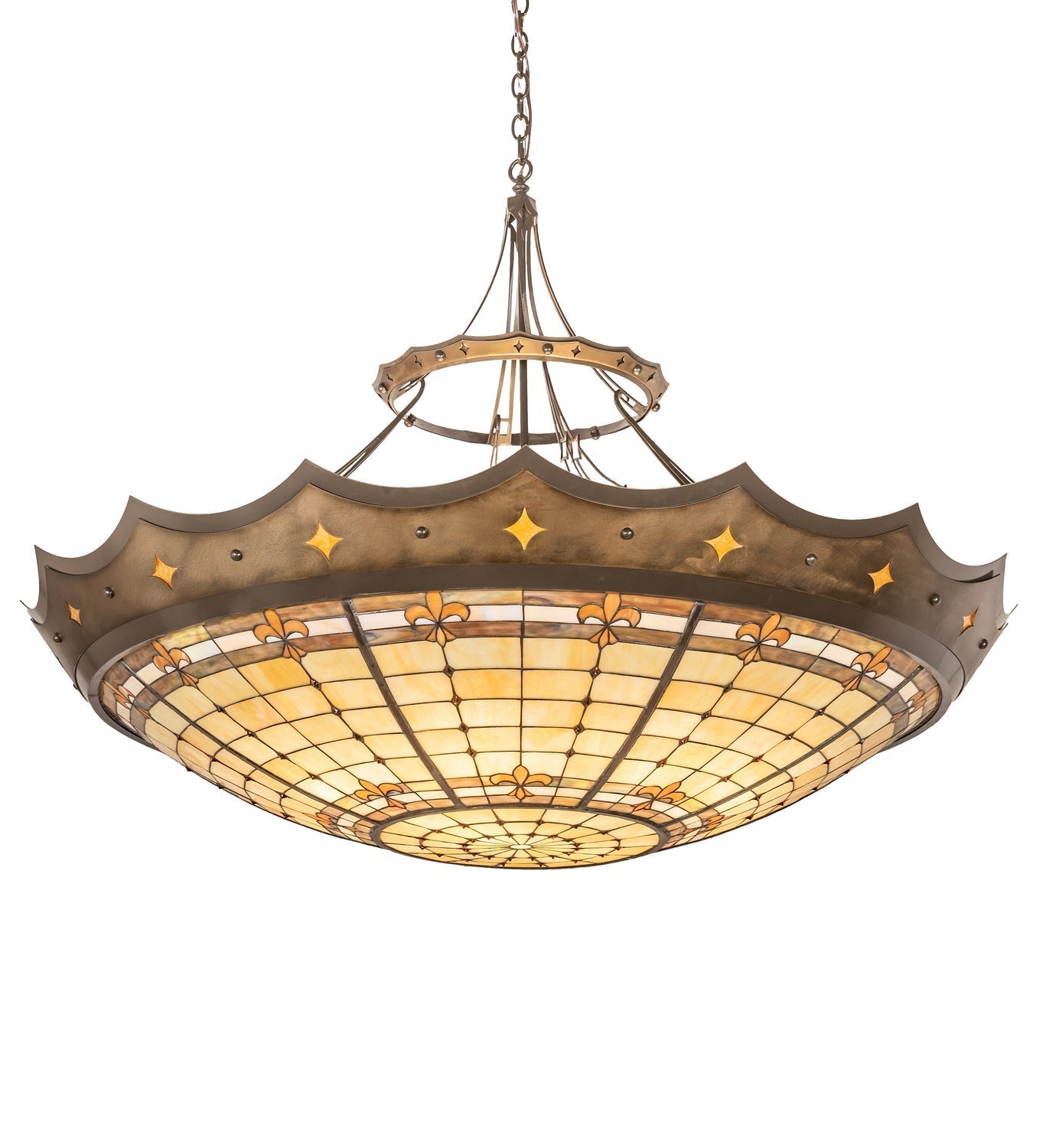Ten Light Inverted Pendant