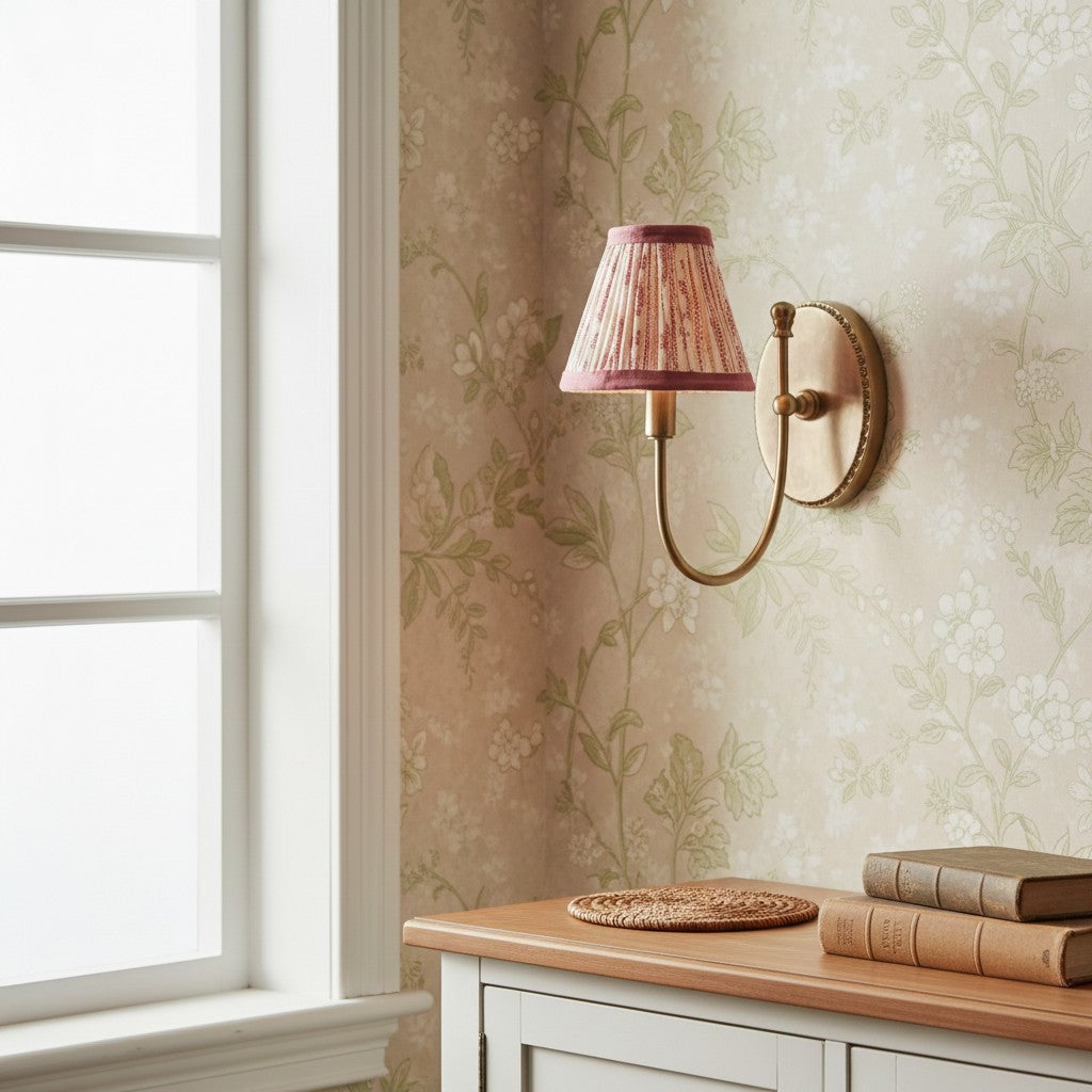 vintage-french-brass-fabric-drum-shade-wall-sconce
