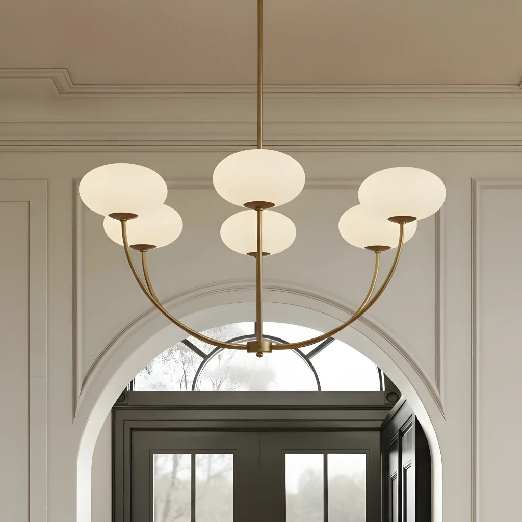 gold-6-light-white-glass-globe-chandelier