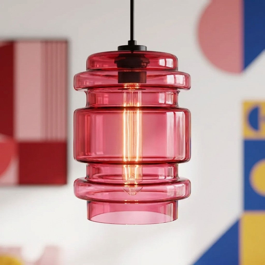 modern-colorful-cylindrical-glass-pendant-light