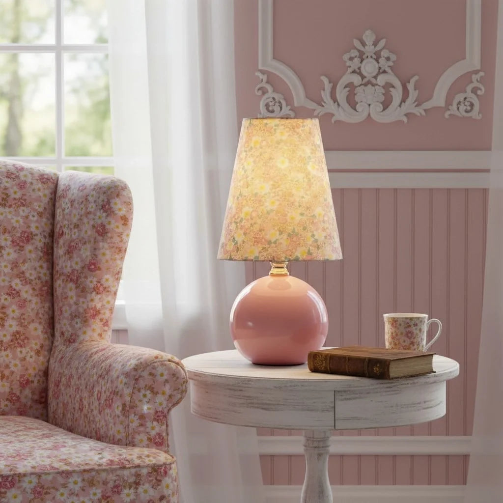 retro-floral-ceramic-and-fabric-table-light