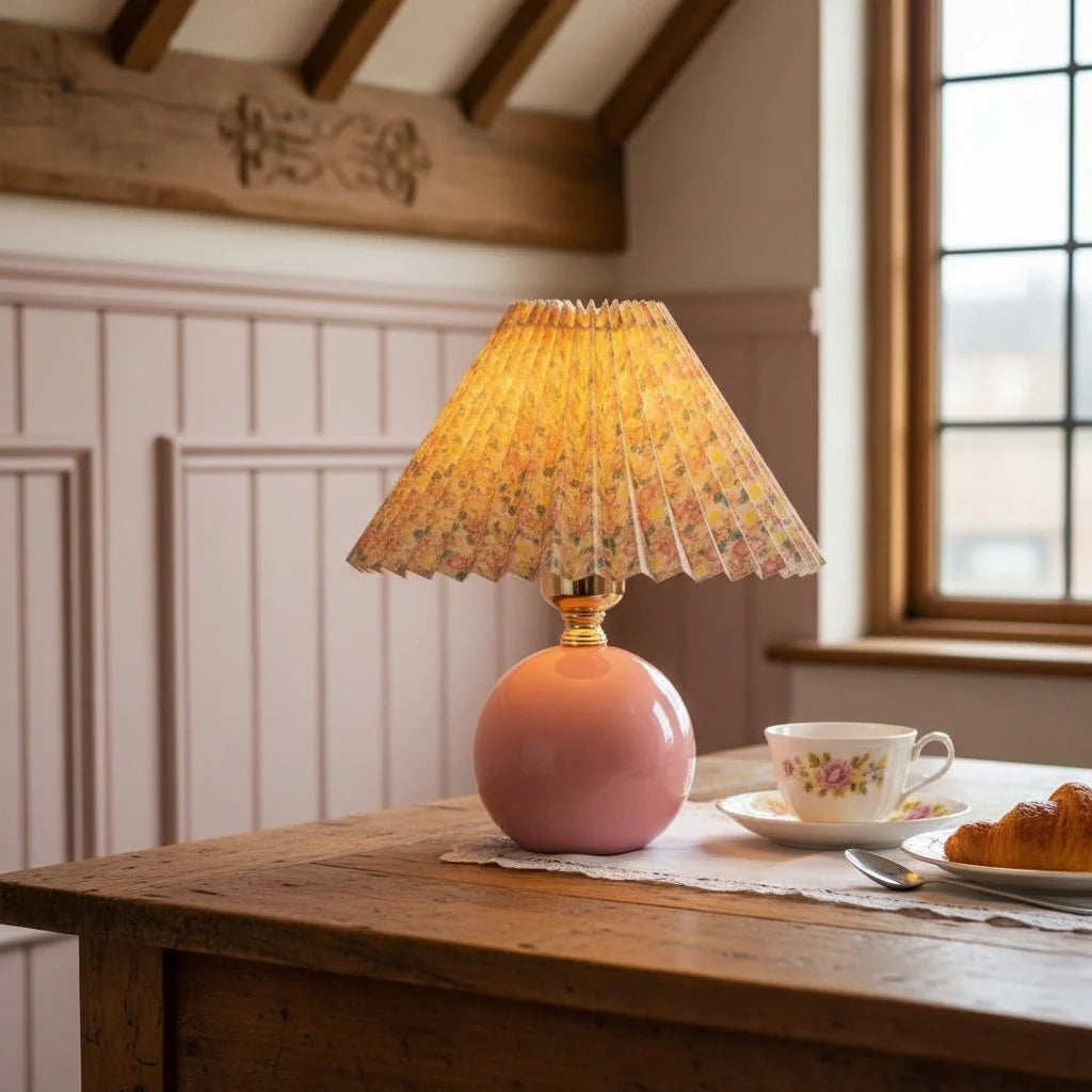 retro-floral-ceramic-and-fabric-table-light