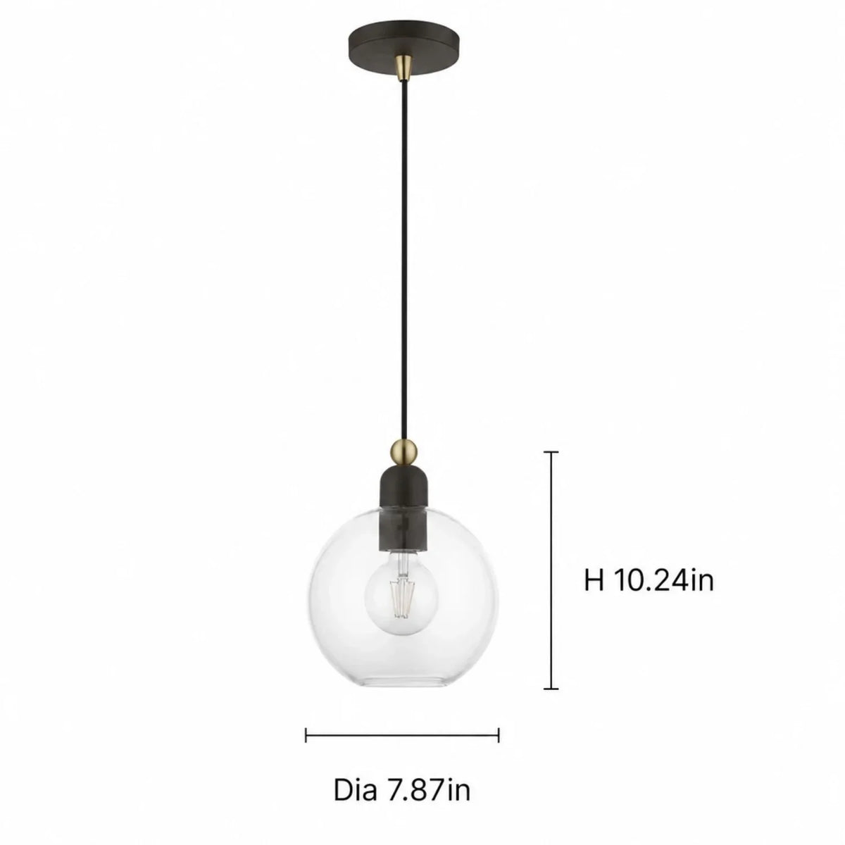 minimalist-clear-glass-dome-pendant-light