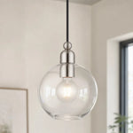minimalist-clear-glass-dome-pendant-light