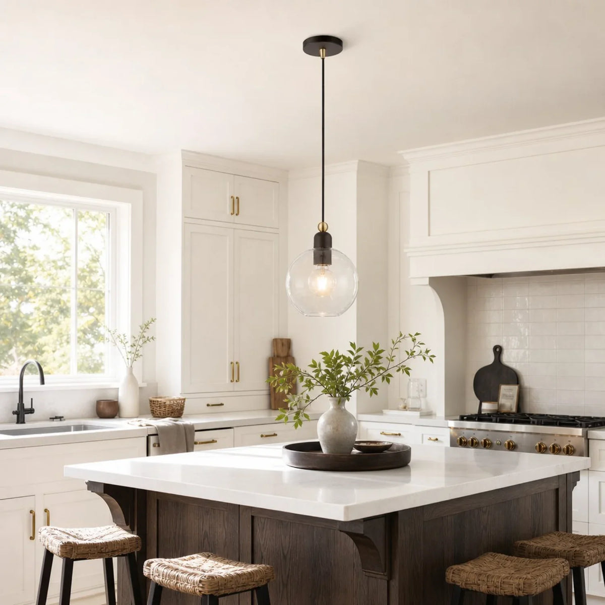 minimalist-clear-glass-dome-pendant-light