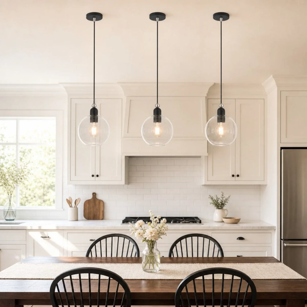 minimalist-clear-glass-dome-pendant-light