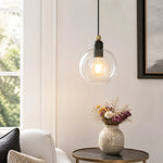 minimalist-clear-glass-dome-pendant-light
