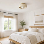 modern-textured-drum-shade-flush-mount-ceiling-light