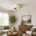 modern-textured-drum-shade-flush-mount-ceiling-light