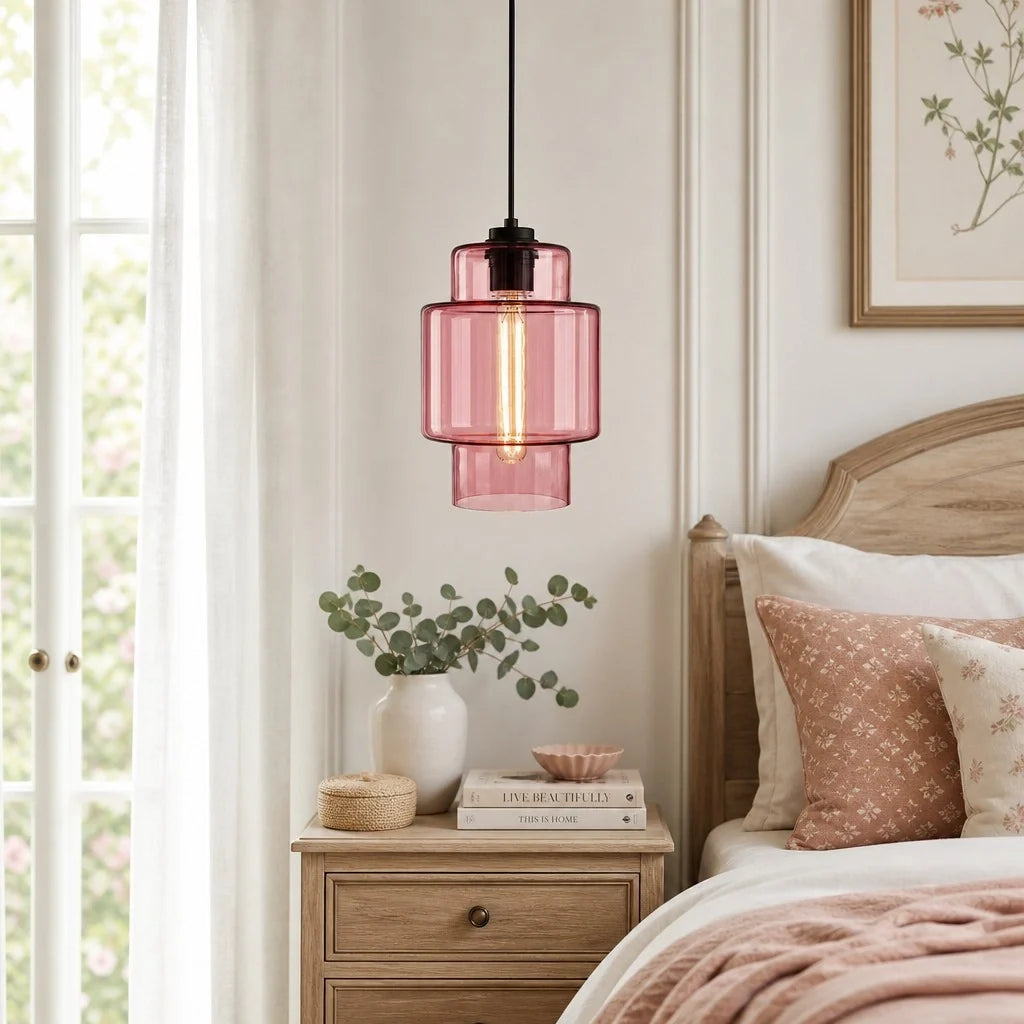modern-colorful-cylindrical-glass-pendant-light