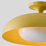 modern-yellow-metal-round-ceiling-light