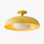 modern-yellow-metal-round-ceiling-light