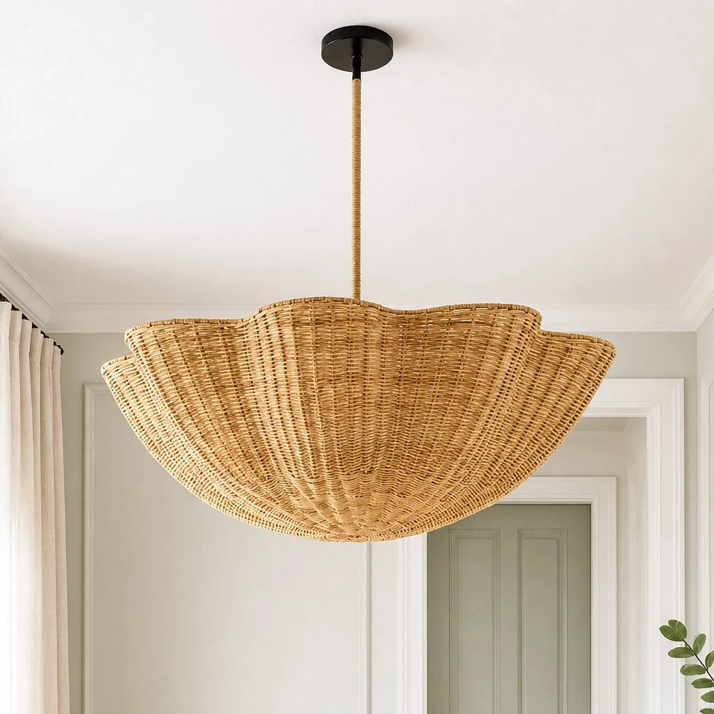 natural-woven-rattan-scalloped-pendant-light