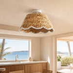 bohemian-style-scallop-rattan-flush-mount-ceiling-light