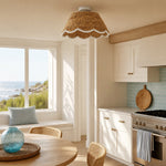 bohemian-style-scallop-rattan-flush-mount-ceiling-light