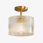 farmhouse-ribbed-glass-drum-shade-brass-semi-flush-mount-ceiling-light