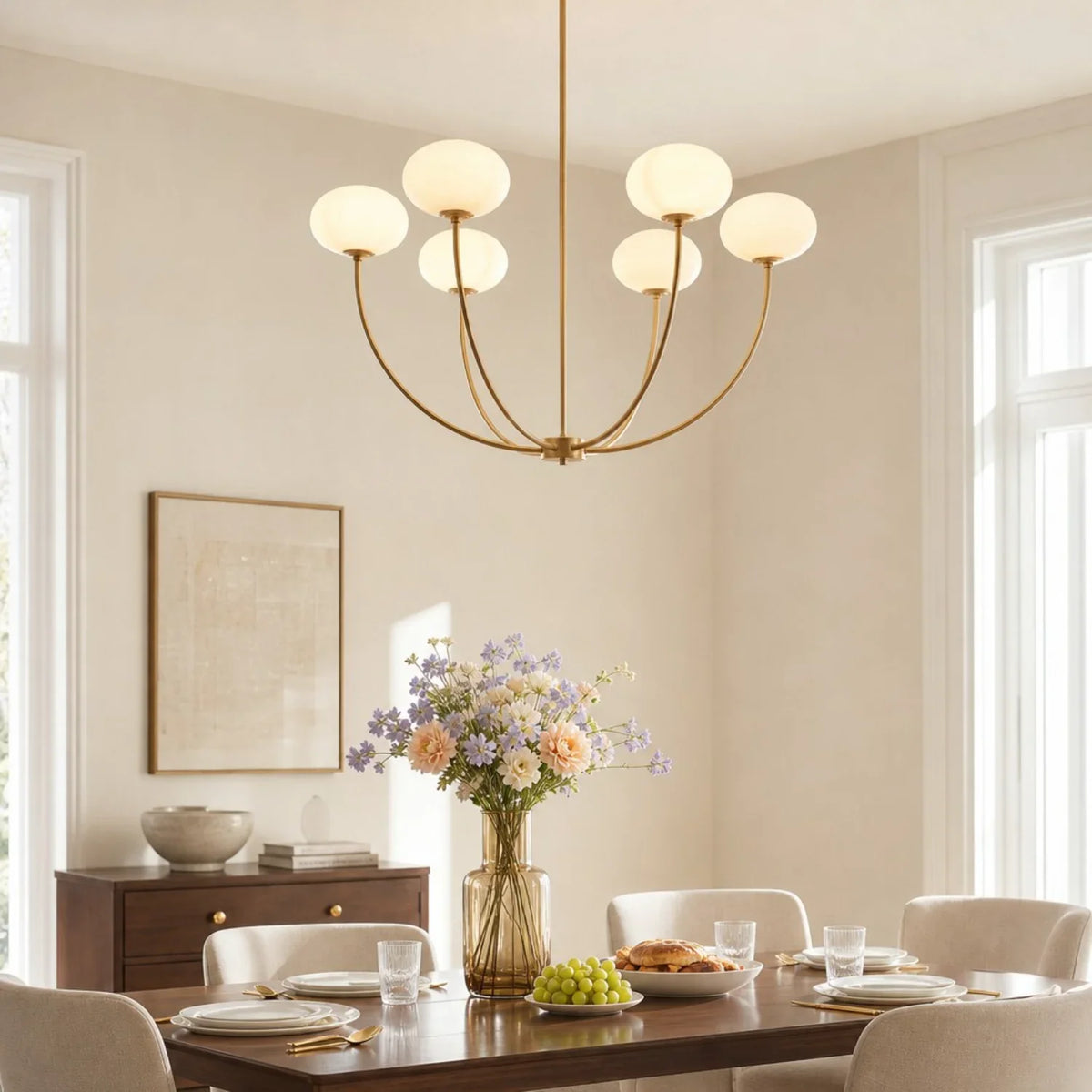 gold-6-light-white-glass-globe-chandelier