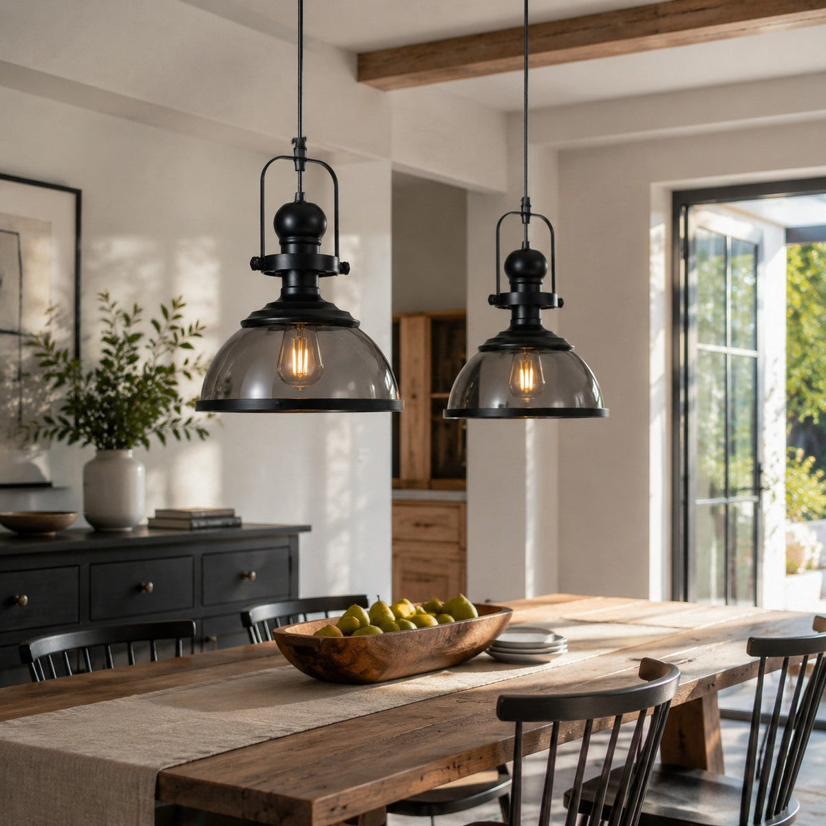 retro-industrial-glass-globe-metal-pendant-light