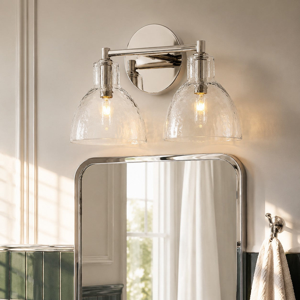 antique-brass-recycled-glass-wall-sconce-indoor-for-bathroom
