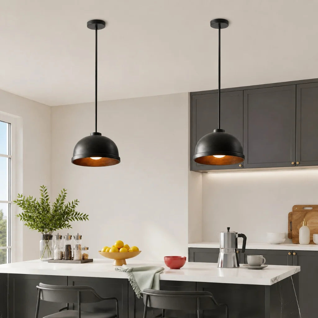 mabel-black-cast-aluminum-dome-pendant-light