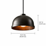 mabel-black-cast-aluminum-dome-pendant-light
